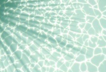 Obraz premium water texture in the palm leafs shadow