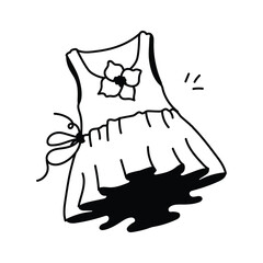 Get this creative icon of frock in modern style