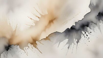 Watercolor painting of distressed cream leather texture with natural patterns and imperfections