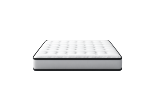 one mattress isolated on transparent background