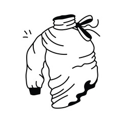 High neck top with a ribbon tie on the side