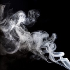 Fototapeta premium white fog or smoke on transparent background