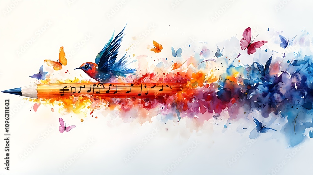 Poster abstract background with splashes
