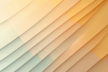 Obraz premium Colorful layered abstract background in soft tones with smooth gradients and curves
