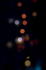 Coloured bokeh lights