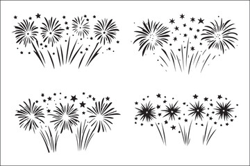 Firework Cartoon Vector Illustration