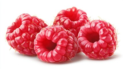 Closeup of Fresh Raspberries