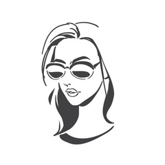 Vector fashion logo for beauty salon, cosmetic boutique, icon sign