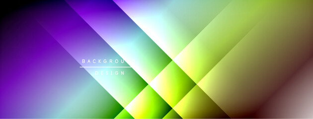 Fototapeta premium Dynamic shadow lines with gradient colors geometric background