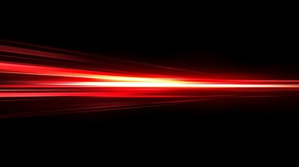 A striking image of a bright red line symbolizing speed against a deep black backdrop, showcasing the essence of cuttingedge digital technology and fastpaced movement in todays world