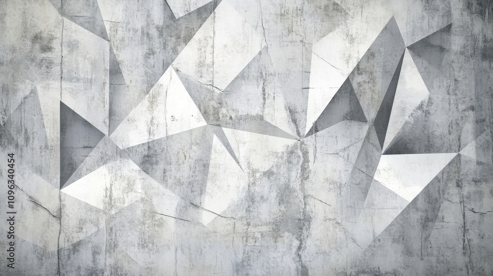 Poster textured gray concrete background with angular patterns and subtle shades for a modern aesthetic.