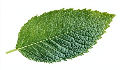 Close-up of a Vibrant Green Leaf
