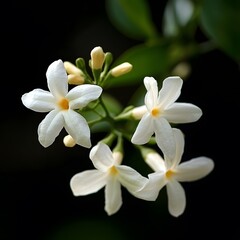Fototapeta premium White Jasmine Flowers in Soft Focus