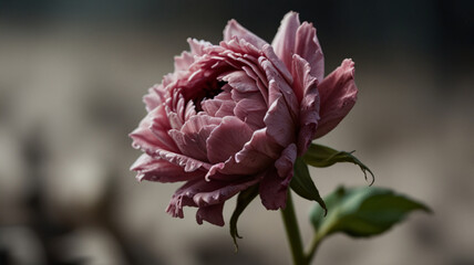 pink and white flower close-up.