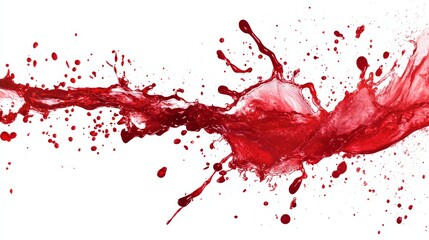red wine splash isolated on white background