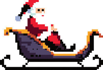 Pixel Santa Flight