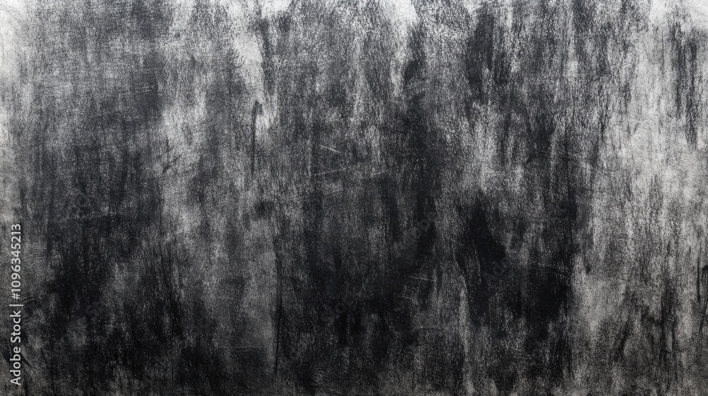 Poster textured abstract background with dark gray and black streaks creating a moody atmosphere.
