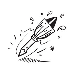 kids drawing vector line art. transparent background