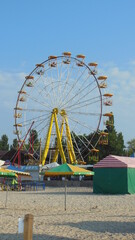 ferris wheel on a sunny day