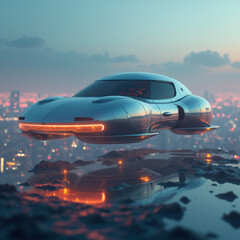 Hovering Hybrid Vehicle: Car-Drone Fusion