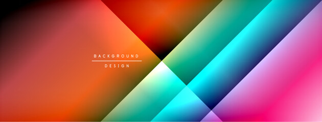 Dynamic shadow lines with gradient colors geometric background