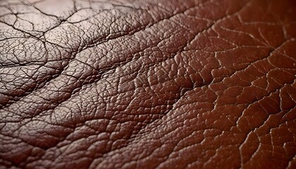 Rich Leather Surface with Subtle Sheen and Worn-In Scuffs