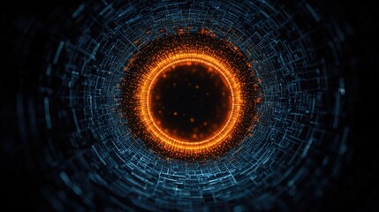 Dynamic digital visualization abstract environment graphic art futuristic design close-up view technology concept