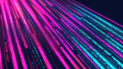 Dynamic digital patterns abstract space graphic design futuristic environment close-up view visual art concepts for technology impact