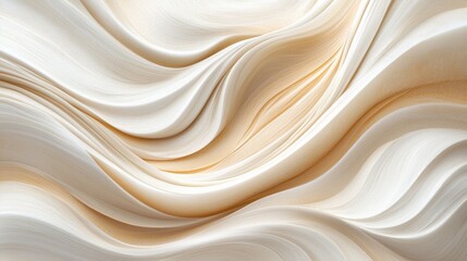 Obraz premium A smooth, flowing fabric texture in creamy tones, creating a sense of elegance and softness.