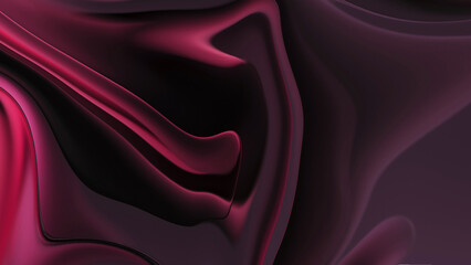 Dark purple gradient background. magenta wavy lines.