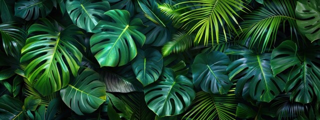 Tropical Leaves Background
