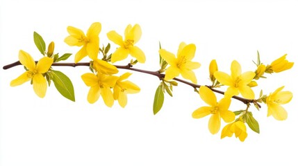 Stunning Yellow Spring Flowers Branch