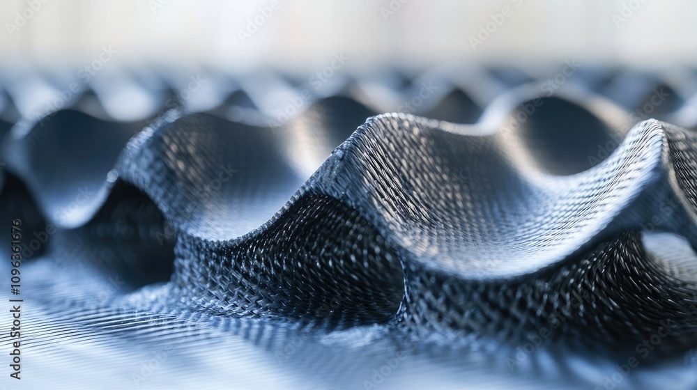 Aufkleber intricate view of carbon fiber filaments aligned perfectly, displaying the precision involved in the
