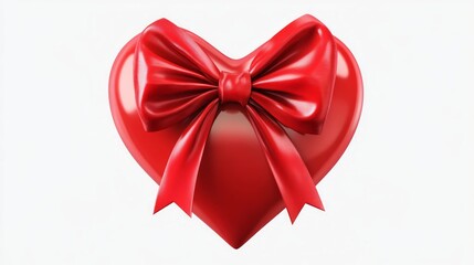 Red Heart with a Bow, Gift Design