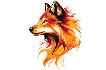 Naklejka premium Dynamic pose with glowing gradients