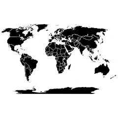 world map vector illustration