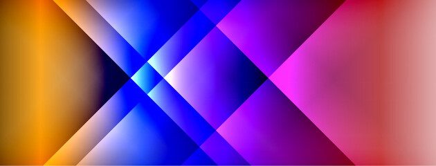 Colorful gradient with lines made of shadow and light. Creative background