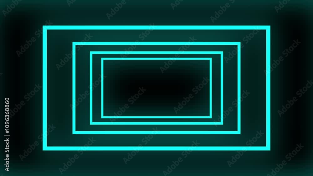 Poster beautiful shape line looping motion graphics. animation on black background.