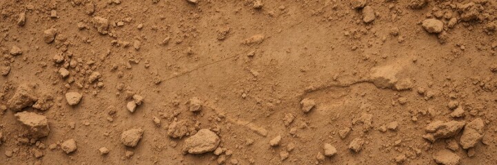 Rough and gritty dirt texture background with earthy tones, outdoor