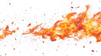 Fiery Explosion Abstract Art