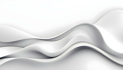 This minimalist abstract background features. fluid smooth curves and waves in a monochrome grayscale color palette The clean elegant design.