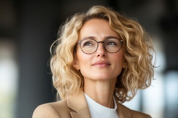 Middle-Aged Health Advisor in Thoughtful Pose