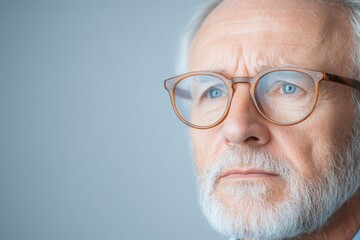 Fototapeta premium Senior Tax Advisor in Profile View