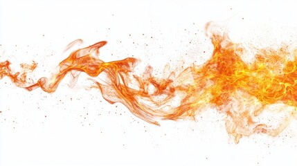 Obraz premium Abstract Fiery Orange Flame Design