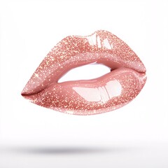 Single Shimmer Lip Gloss Lipstick Showcasing Glossy Texture
