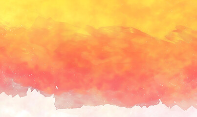 Fototapeta premium A warm and vibrant gradient background flowing from soft pastel peaches to bright yellows, evoking the refreshing essence of a sunny summer morning