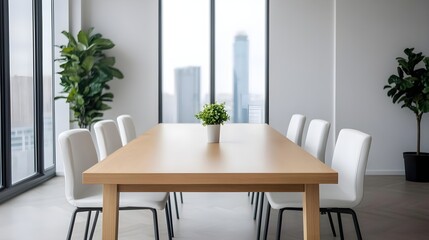 Modern Conference Table Office Interior
