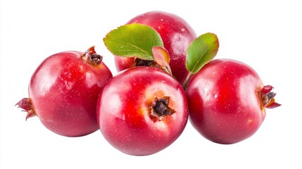 Fototapeta premium Vibrant Red Berries Cluster Closeup