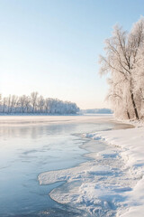 river in winter