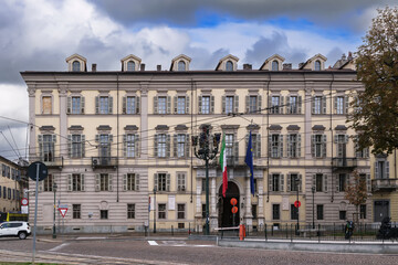 Obraz premium Building of Bergia barracks, Turin, Italy